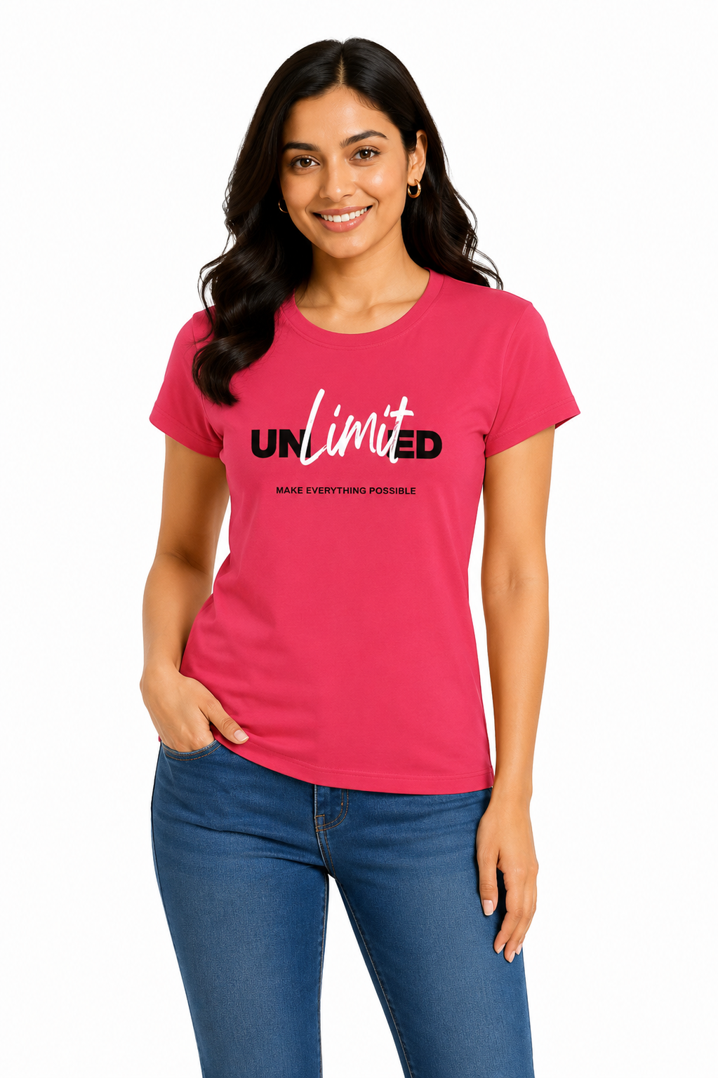 Women Graphic Printed T-Shirt | Cotton Blend Casual Round Neck Top | Soft Half Sleeve Regular Fit Tee (XXL)