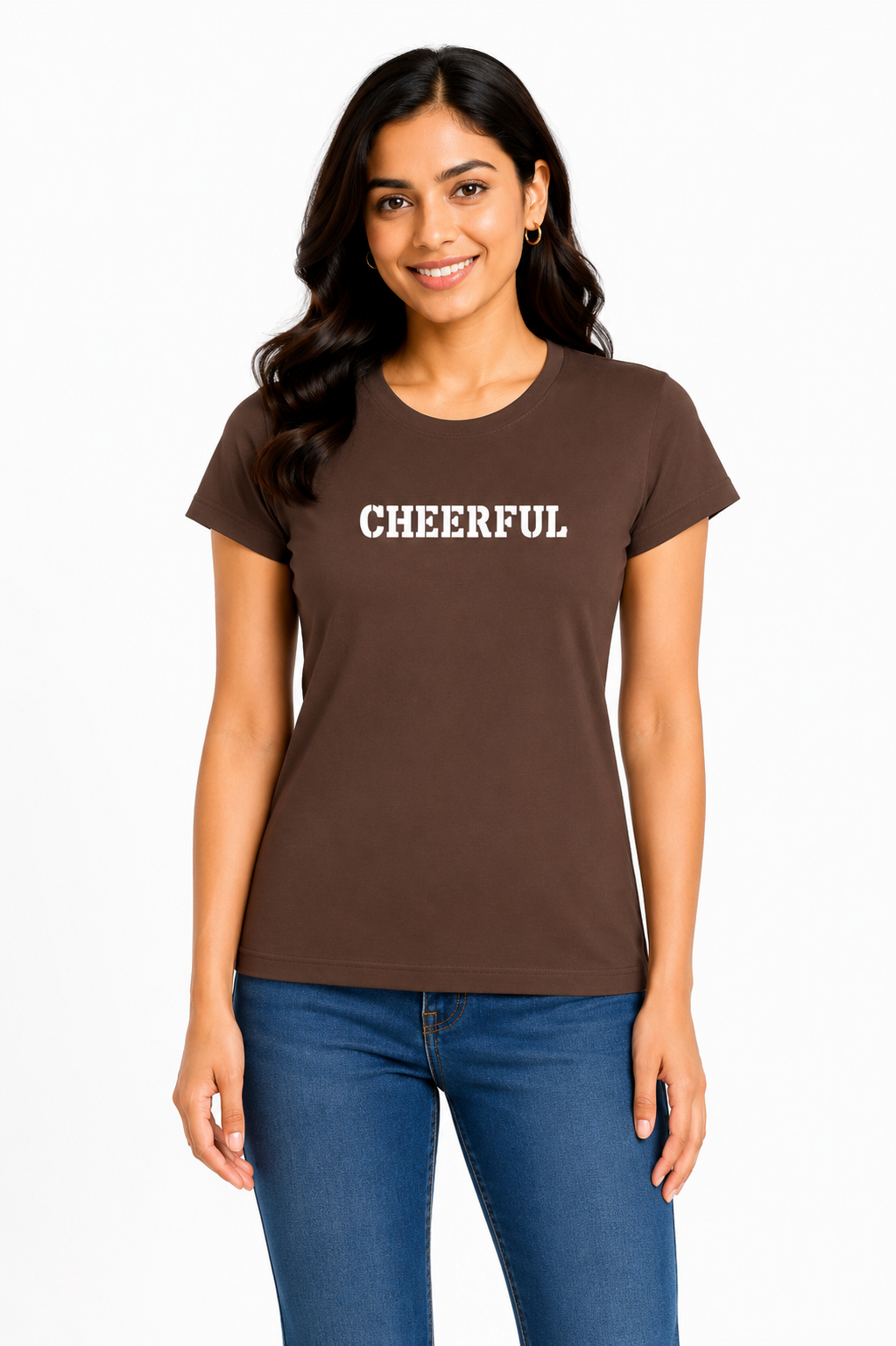 Women Graphic Printed T-Shirt | Cotton Blend Casual Round Neck Top | Soft Half Sleeve Regular Fit Tee (XXL)