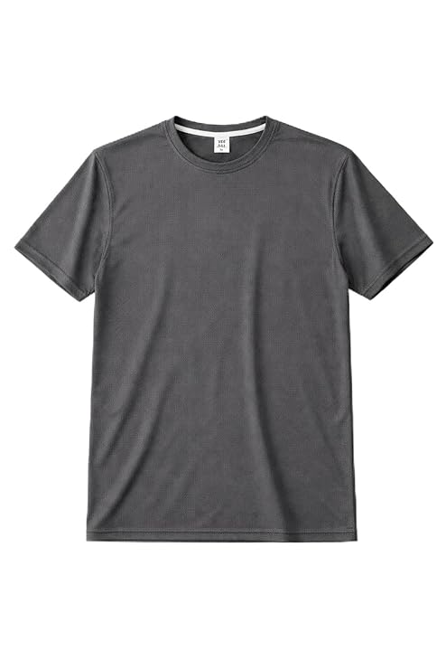 Men’s Sports T-Shirt | Quick Dry, Moisture Wicking Activewear | Dark Grey, Regular Fit (M–XL) | Breathable Workout & Running Comfort