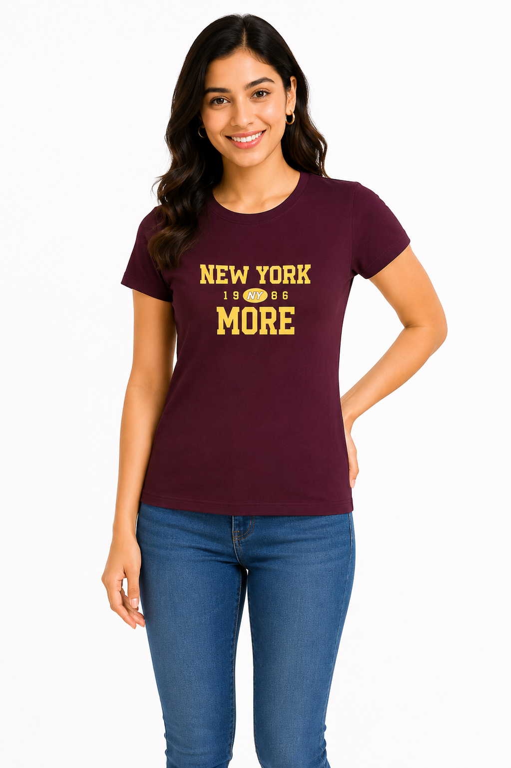 Women Graphic Printed T-Shirt | Cotton Blend Casual Round Neck Top | Soft Half Sleeve Regular Fit Tee (XXL)