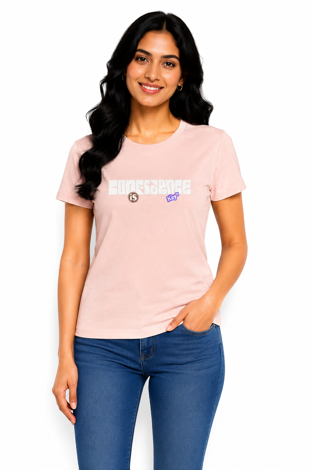 Women’s Graphic Printed T-Shirt | Soft Cotton Blend Round Neck Casual Tee for Women | Half Sleeve Regular Fit Stylish Top (L)