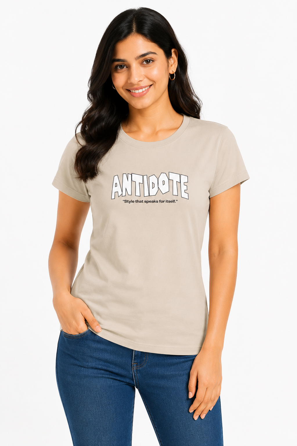 Women Graphic Printed T-Shirt | Cotton Blend Casual Round Neck Top | Soft Half Sleeve Regular Fit Tee (XXL)