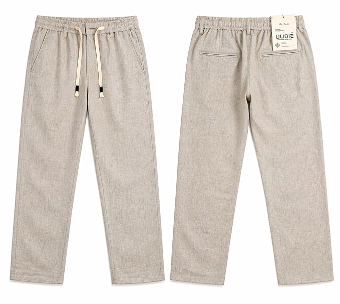 Unisex Linen Blend Lounge Pyjama | Breathable & Lightweight Comfort Wear | Relaxed Fit Night Pant for Men & Women.