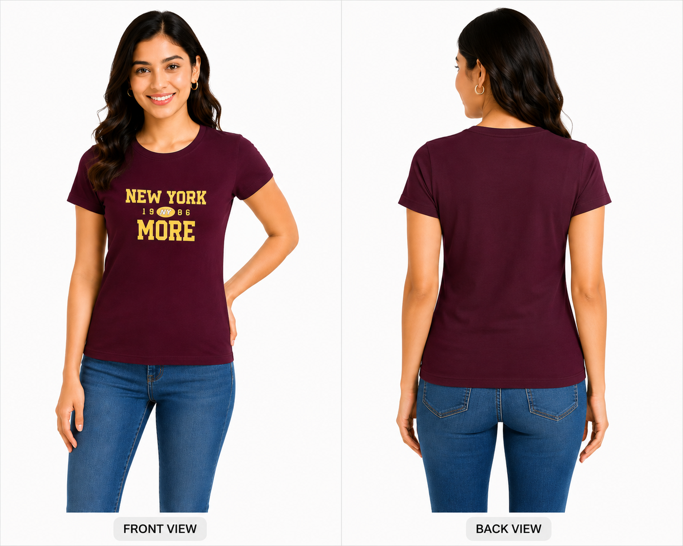 Women Graphic Printed T-Shirt | Cotton Blend Casual Round Neck Top | Soft Half Sleeve Regular Fit Tee (XXL)