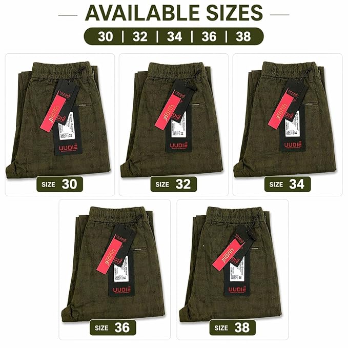 Unisex Linen Pyjama Pants | Cotton Linen Blend Lounge Pants with Elastic Waist & Drawstring | Breathable Casual Summer Wear for Men & Women