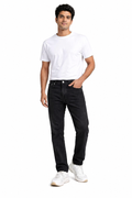 Men’s Black Jeans | Slim Straight Fit Jeans for Men | Mid Rise Stretchable Denim | Casual Everyday Wear.