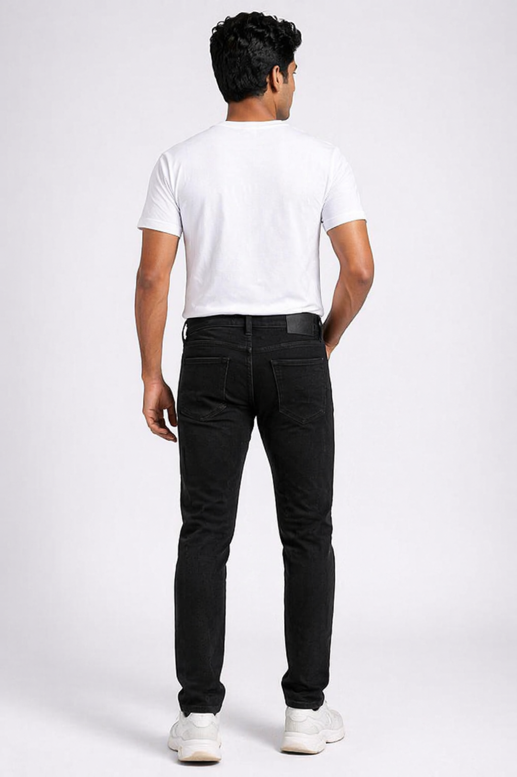 Men’s Black Jeans | Slim Straight Fit Jeans for Men | Mid Rise Stretchable Denim | Casual Everyday Wear.